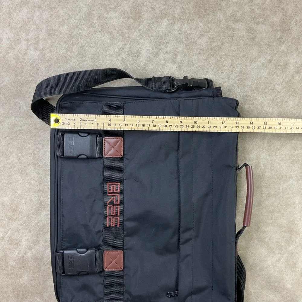 Bree Cabrio Messenger Bag Laptop Travel‎ Work Black Large Adjustable